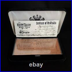 Disney Parks Haunted Mansion Replica Antique Copper E Ticket Limited Edition