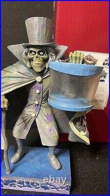 Disney Parks Jim Shore Haunted Mansion Hatbox Ghost Statue Figurine New
