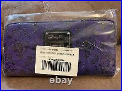 Disney Parks Loungefly Haunted Mansion Purple Wallpaper Wallet Purse 2019 NWT