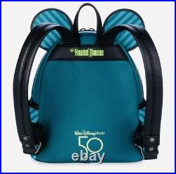Disney Parks Mickey Main Attraction Haunted Mansion Loungefly Mini Backpack, NWT