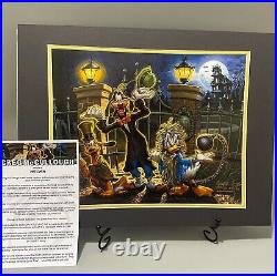 Disney Parks SIGNED The Haunted Mansion HITCHIN Greg McCullough Print 14x18 NEW