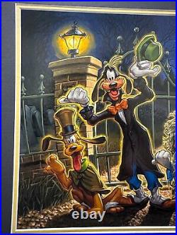Disney Parks SIGNED The Haunted Mansion HITCHIN Greg McCullough Print 14x18 NEW