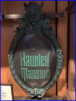 Disney Parks The Haunted Mansion Gate Sign Plaque Full Size Replica NIB