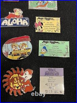 Disney Pin Lot (22) All Hidden Mickey WDW Haunted Mansion Chip Dale Pluto