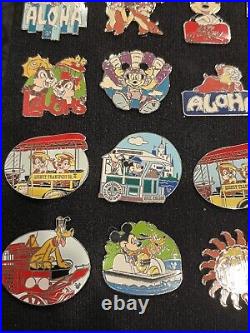 Disney Pin Lot (22) All Hidden Mickey WDW Haunted Mansion Chip Dale Pluto