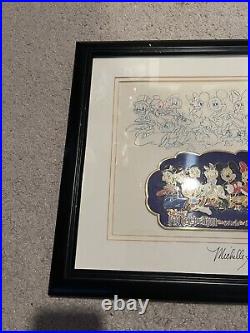 Disney Pin Lot Frame Set WDW Search For Imagination Family LE 50 Mickey Scrooge