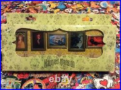 Disney Pin Trading Collectors Haunted Mansion Box Set & UV Black Light Decoder