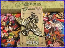Disney Pin Trading Collectors Haunted Mansion Box Set & UV Black Light Decoder