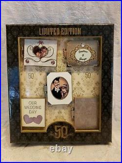 Disney Pins Disneyland Haunted Mansion 50th Anniversary Bride Pin Set LE 999