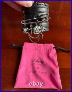 Disney The Haunted Mansion Safety Pin Faux Leather Bracelet by Betsey Johnson