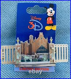 Disney WDW Haunted Mansion Diorama Pin 3D Attractions Ghosts LE 1000 NEW