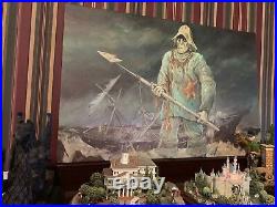 Disney World Mariner Captain Culpepper 20x30 Haunted Mansion Sinister 11 Giclee