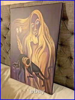 Disney World The Opera Glasses Lady 20x30 Haunted Mansion Sinister 11 Giclee