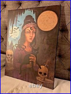 Disney World Witch of Walpurgis 18x24 Haunted Mansion Sinister 11 50th Disneyana