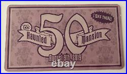 Disneyland HAUNTED MANSION 50th Fun Facts I WAS THERE RARE Collectible CARD