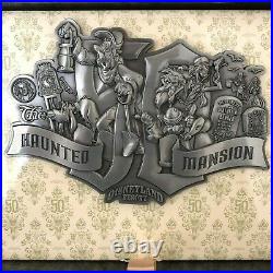 Disneyland Haunted Mansion 50th Anniversary Super Jumbo Collage Pin LE 500