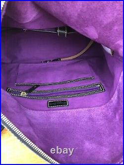 Dooney and Bourke Haunted Mansion Smith Satchel Bag Purse Purple lining Disney