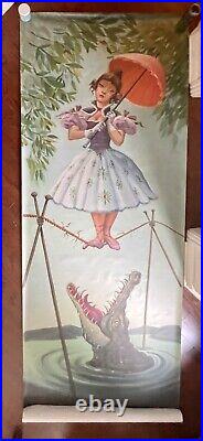 FULL SIZE 120 Tall Haunted Mansion Tightrope Sally Stretching Portrait Disney