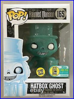 Funko Pop Hatbox Ghost SDCC Glow Exclusive Disneys Haunted Mansion LE 1,000 pcs