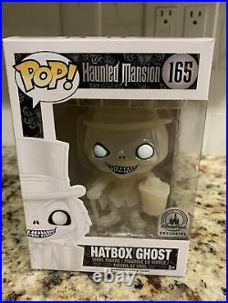 Funko Pop Haunted Mansion Hatbox Ghost Vinyl Figure #165 Disney Park Exclusive