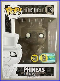 Funko Pop Phineas SDCC Glow Exclusive Disneys Haunted Mansion Ghost LE 1000 pcs