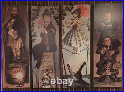 Giclee Haunted Mansion Holiday Stretching Room Gallery SET 16x48 1960s Vintage