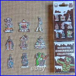 Gingerbread Mystery Pin Complete Set 2020 Disney Haunted Mansion Holiday LR