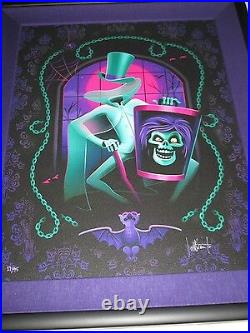 HAUNTED MANSION Art Print/Giclee SIGNED Jeff Granito Disney HATBOX GHOST #27/95