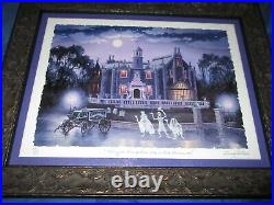 HAUNTED MANSION Disney Signed Art Giclee Larry Dotson #13 50th ANNIVERSARY ED