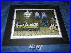 HAUNTED MANSION Signed Art Print Larry Dotson Disney Exclusive DINING GHOSTS