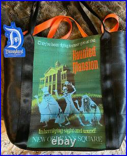 Harveys Disney Disneyland 60th Anniversary Haunted Mansion Poster Tote New