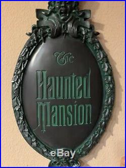 Haunted Mansion Disney ParksDisneyland Sign Prop Limited Edition Very Rate Heavy