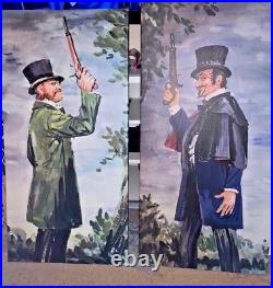 Haunted Mansion Dueling Ghosts Large Canvas Giclees 20x40 each Halloween Disney