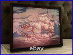 Haunted Mansion Ghost Ship Changing Portrait 18x22 Disneyland 50th LED D23 2019