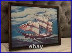 Haunted Mansion Ghost Ship Changing Portrait 18x22 Disneyland 50th LED D23 2019