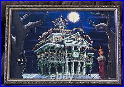Haunted Mansion Holiday changing portraits Disneyland Nightmare Before Christmas