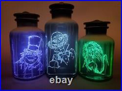 Haunted Mansion Host A Ghost Spirit Jar Set 50th Anniversary Complete Set 9