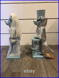 Haunted Mansion Mickey Mouse And Minnie Mouse Ghost Nutcracker Rare 2015 Statues