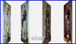 Haunted Mansion Stretched Canvas Portraits Disney 12x36 FULL SET NEW tightrope