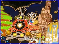LE Disney SUPER JUMBO PinRARE Mickey Haunted Mansion Pirates Train Stitch POTC+