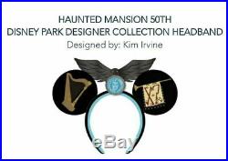 Limited! Disney Haunted Mansion 50th Designer Collection Minnie Ears Headband