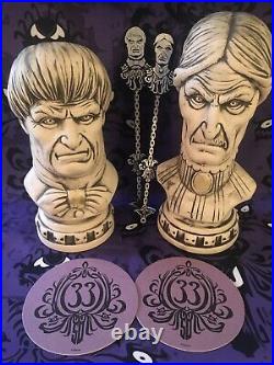 Limited Edition Club 33 Haunted Mansion Bust Tiki Mugs SetPlus Bonus Gifts