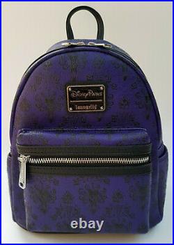 Loungefly Disney Parks Disneyland Haunted Mansion Wallpaper Mini Backpack Bag