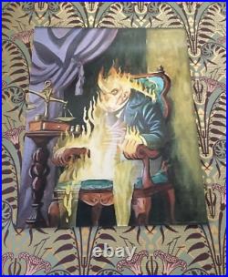 Marc Davis Lenticular Burning Meiser concept art Disneyland Haunted Mansion 1967