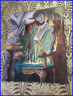 Marc Davis Lenticular Burning Meiser concept art Disneyland Haunted Mansion 1967