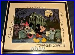 NEW Disney Haunted Mansion No Turning Back Ink&Paint Cel Signed Postcard Pin LE