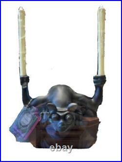 NEW Disney Haunted Mansion Stretching Room Light-Up Gargoyle Candles Statue 14