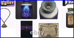 NEW Disney Parks Haunted Mansion Host A Ghost Set of 7 Spirit Jar 50th Halloween