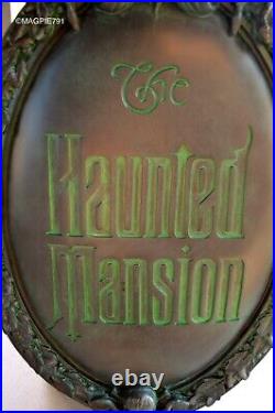NIB HUGE Disney Haunted Mansion Attraction Sign 45th Anniversary