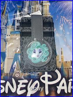 NWT Loungefly Disney Parks Haunted Mansion Ghost Host Maid Backpack Card Holder